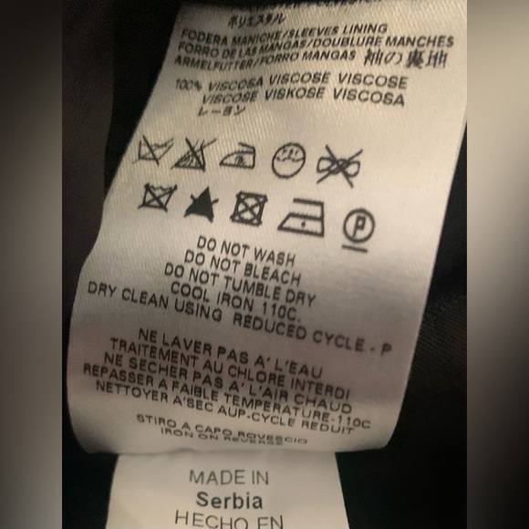 Alexander McQueen X McQ Black Wool Asymmetrical Zip Up Coat Jacket IT48 USM - Picture 10 of 12